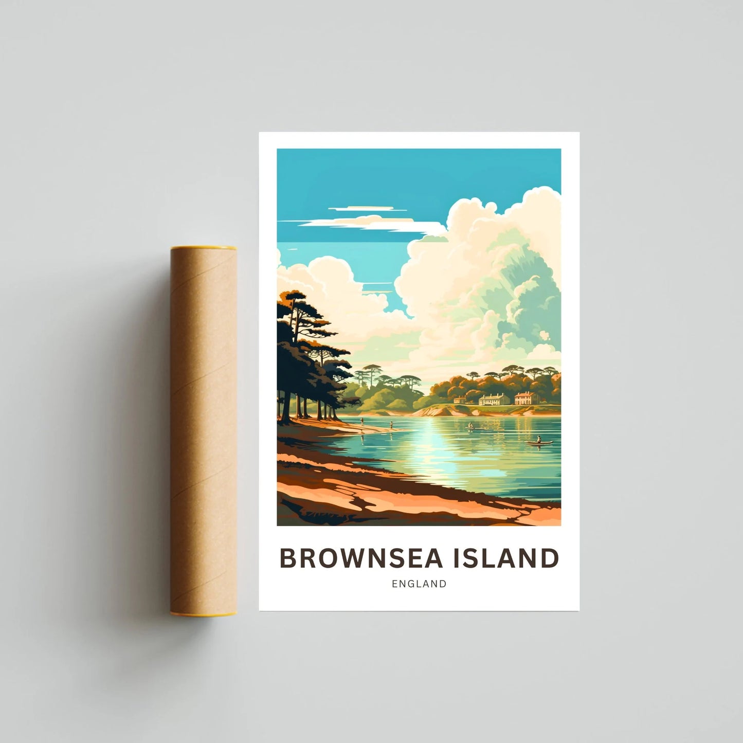 Brownsea Island Travel Poster