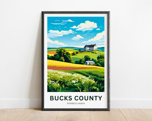 Bucks County Travel Poster