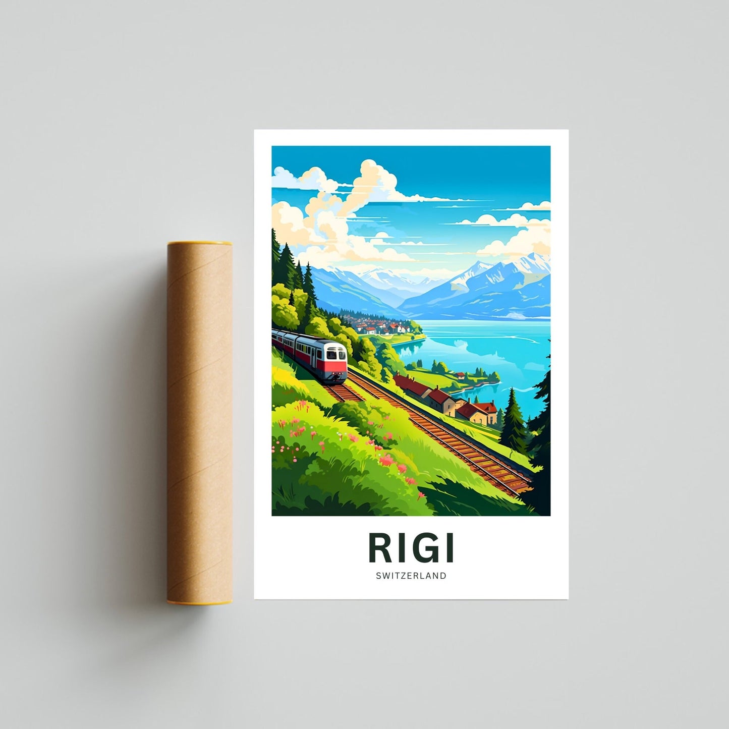 Rigi Travel Poster