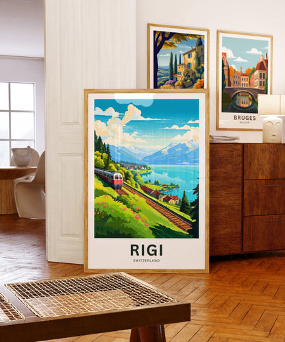 Rigi Travel Poster