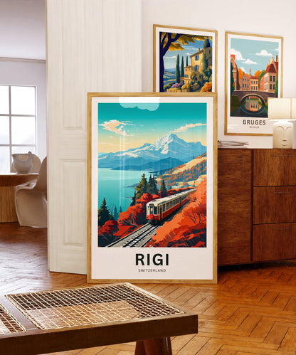 Rigi Travel Poster