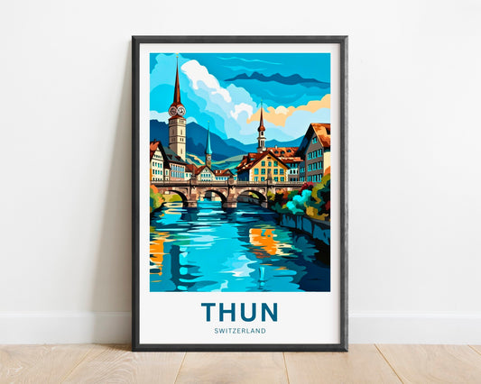 Thun Travel Poster