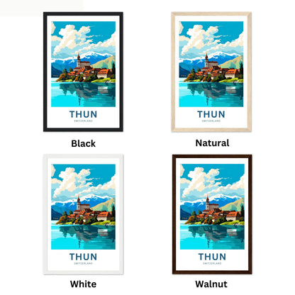 Thun Travel Poster