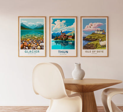 Thun Travel Poster