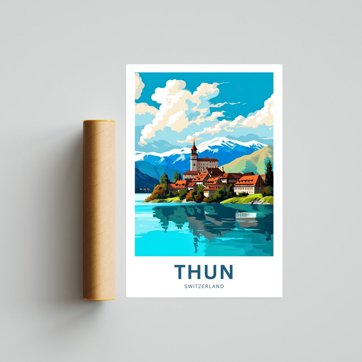 Thun Travel Poster