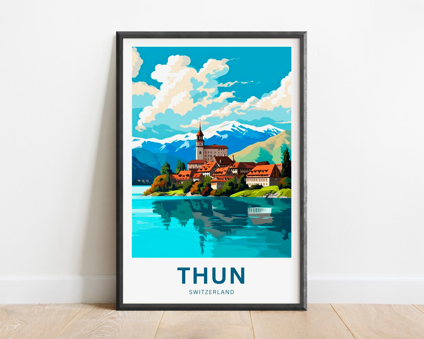 Thun Travel Poster