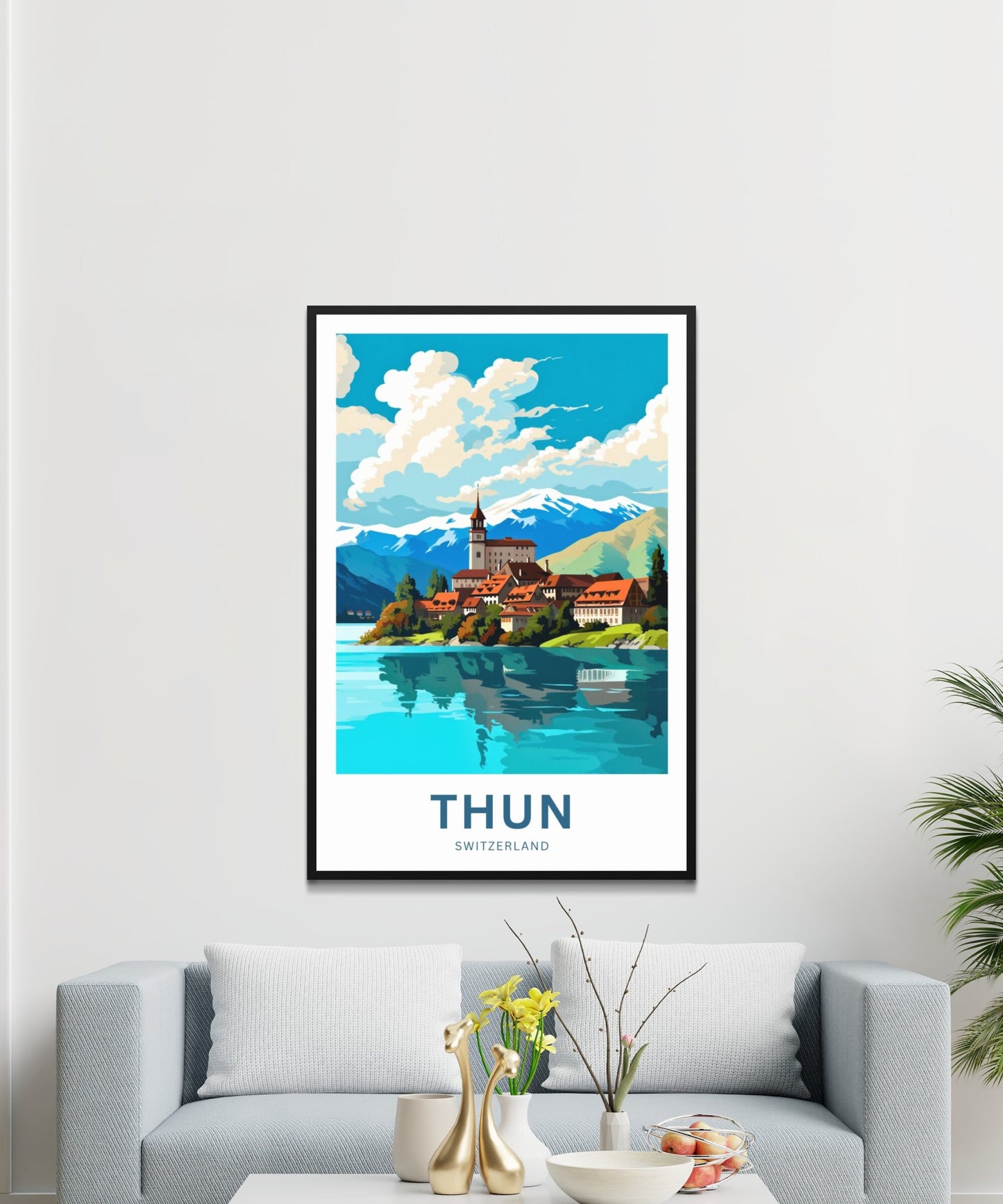 Thun Travel Poster