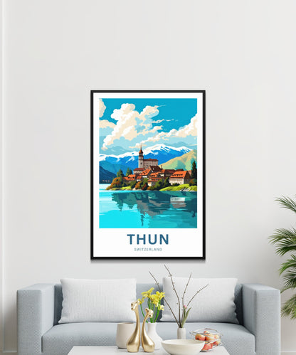 Thun Travel Poster