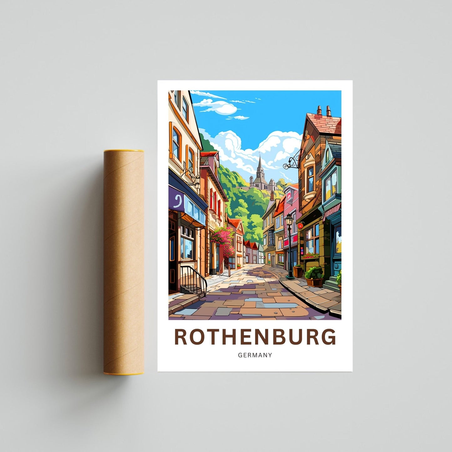 Rothenburg Travel Poster