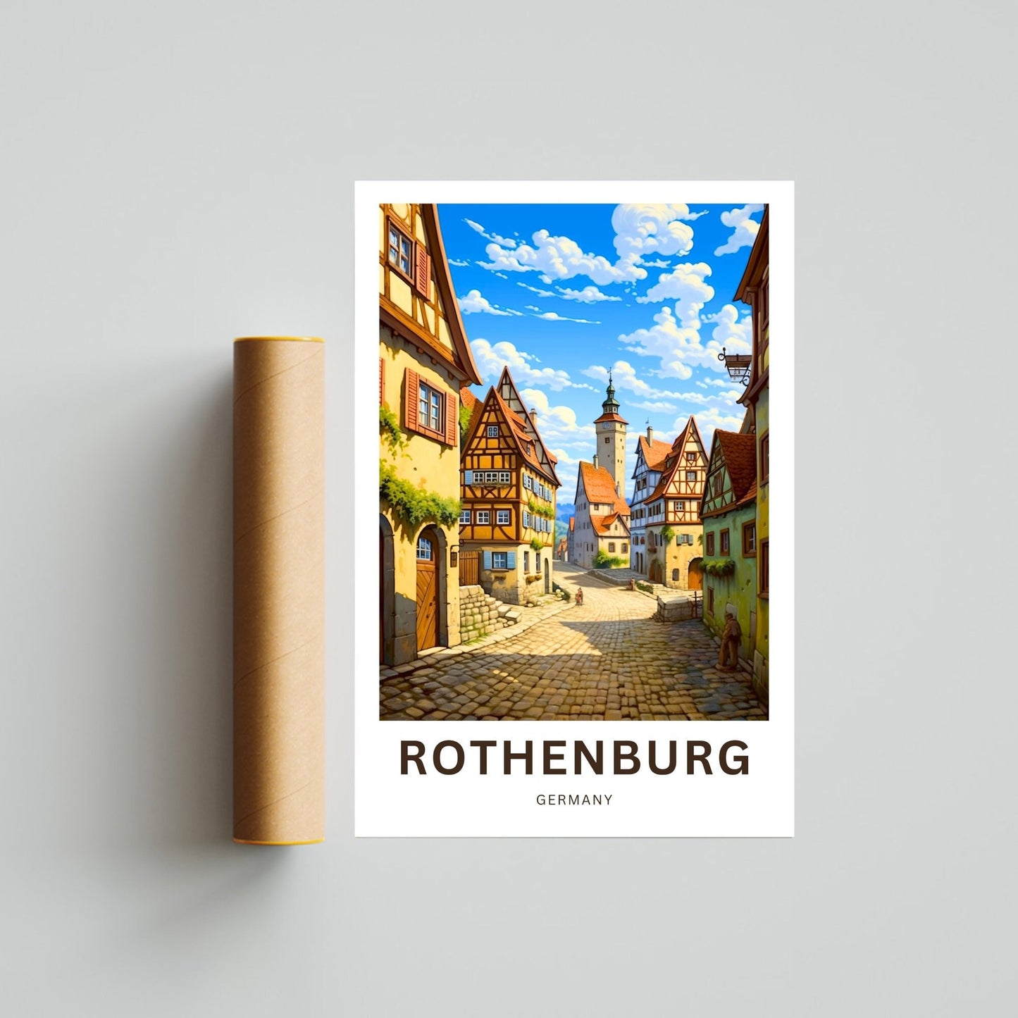 Rothenburg Travel Poster