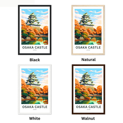 Osaka Castle Travel Poster