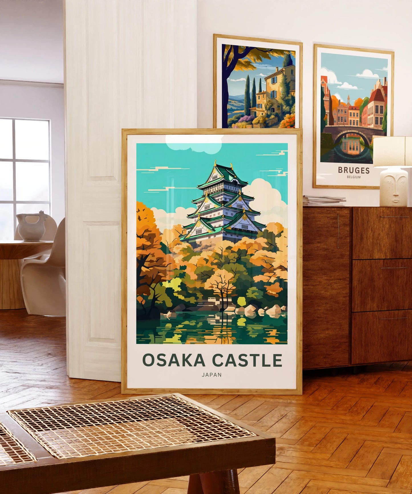 Osaka Castle Travel Poster