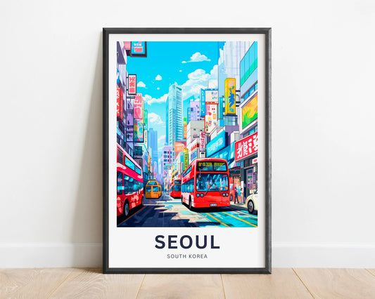 Seoul Travel Poster