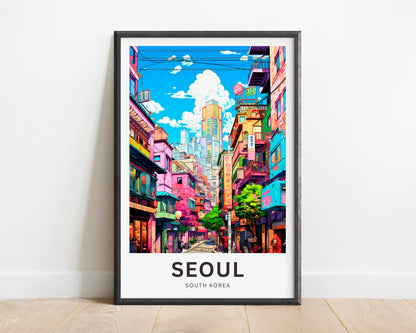 Seoul Travel Poster