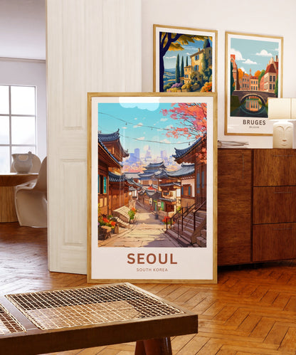 Seoul Travel Poster