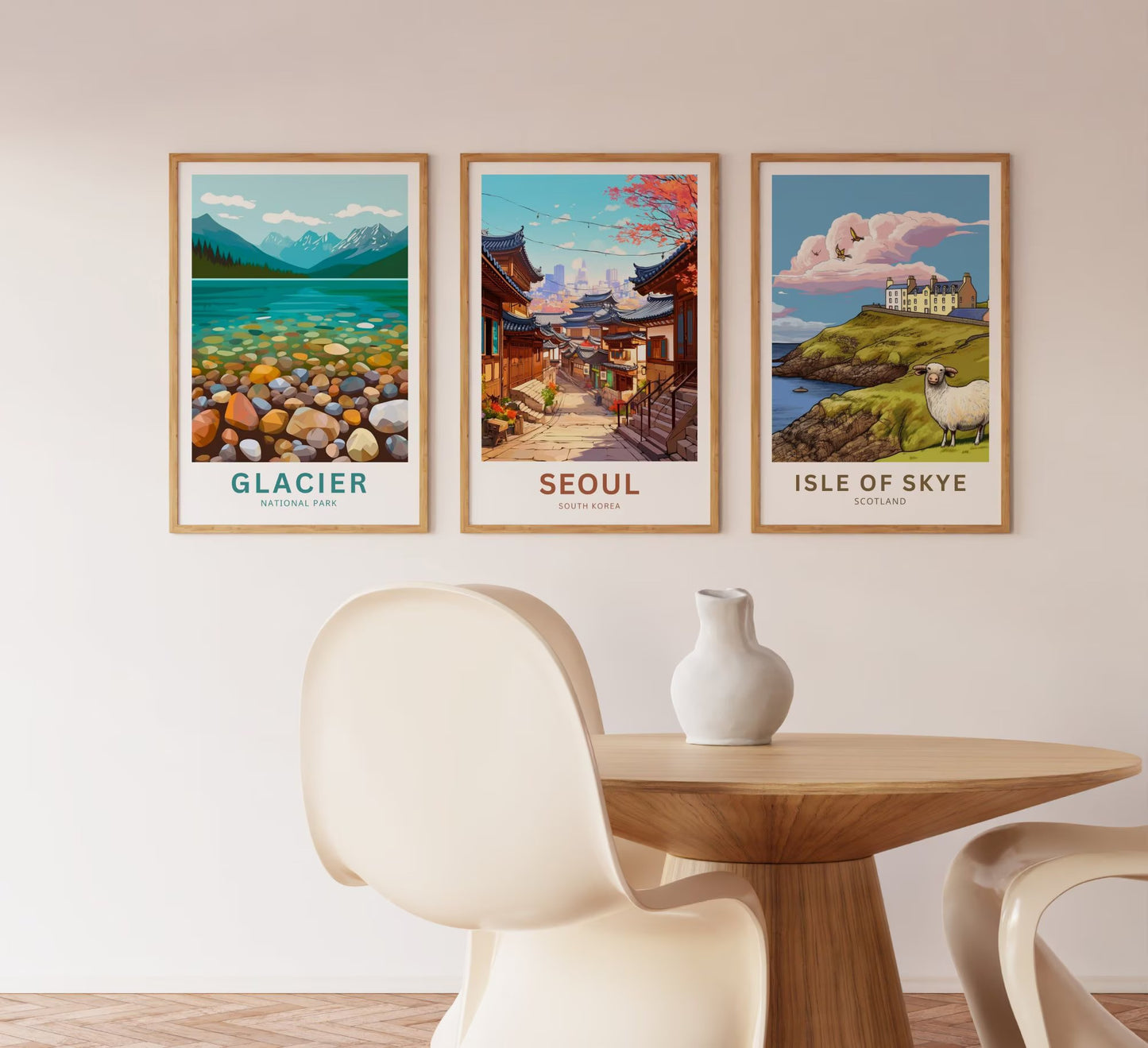 Seoul Travel Poster