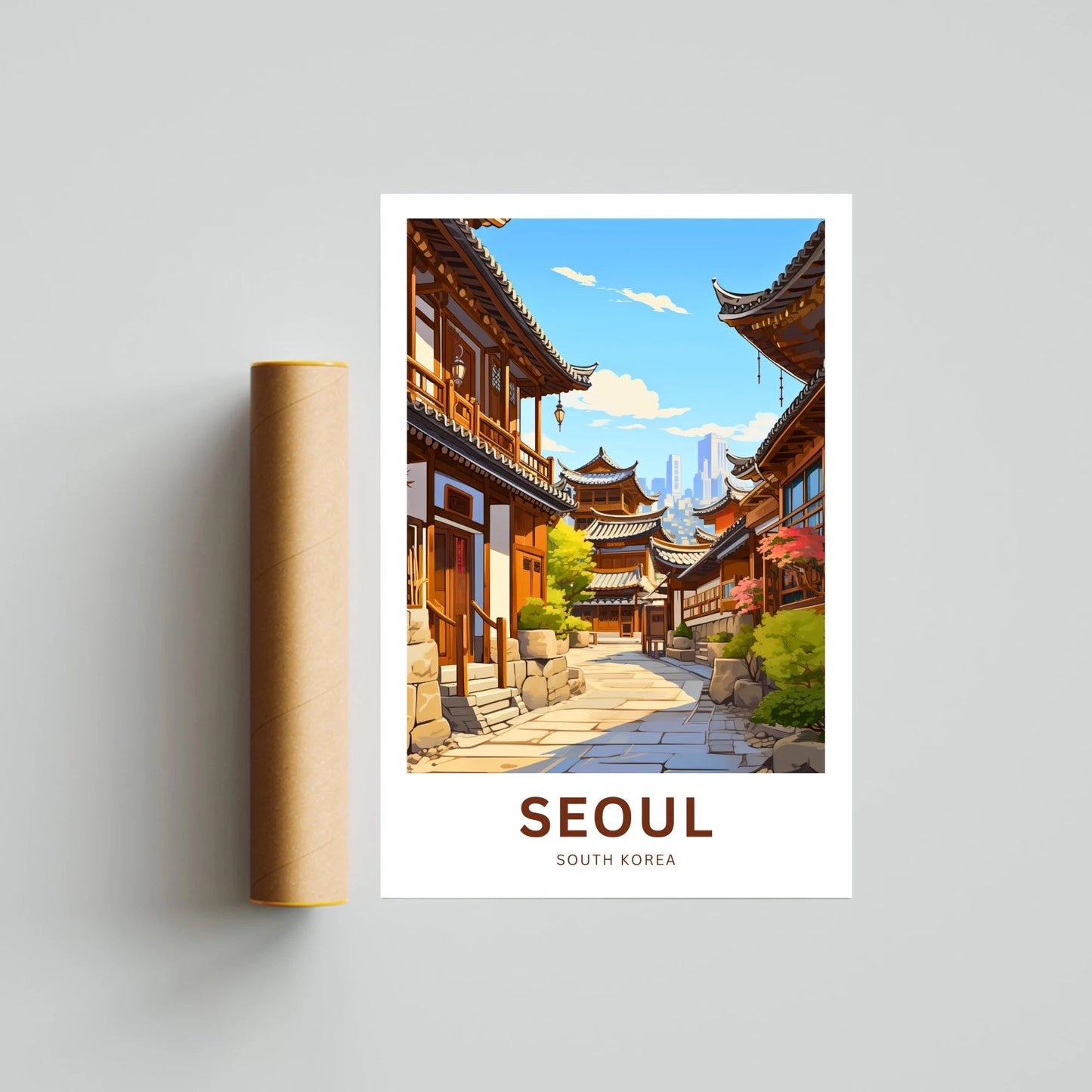 Seoul Travel Poster