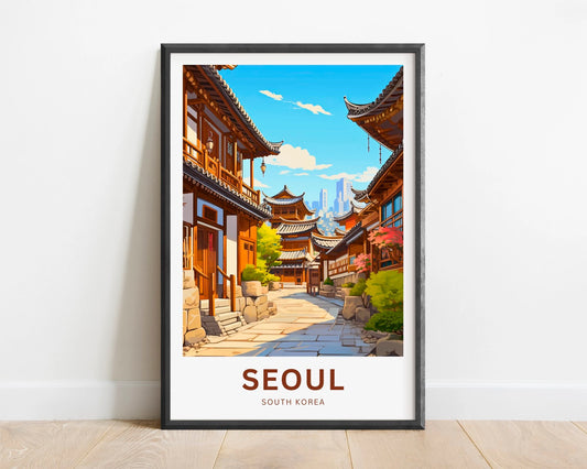 Seoul Travel Poster