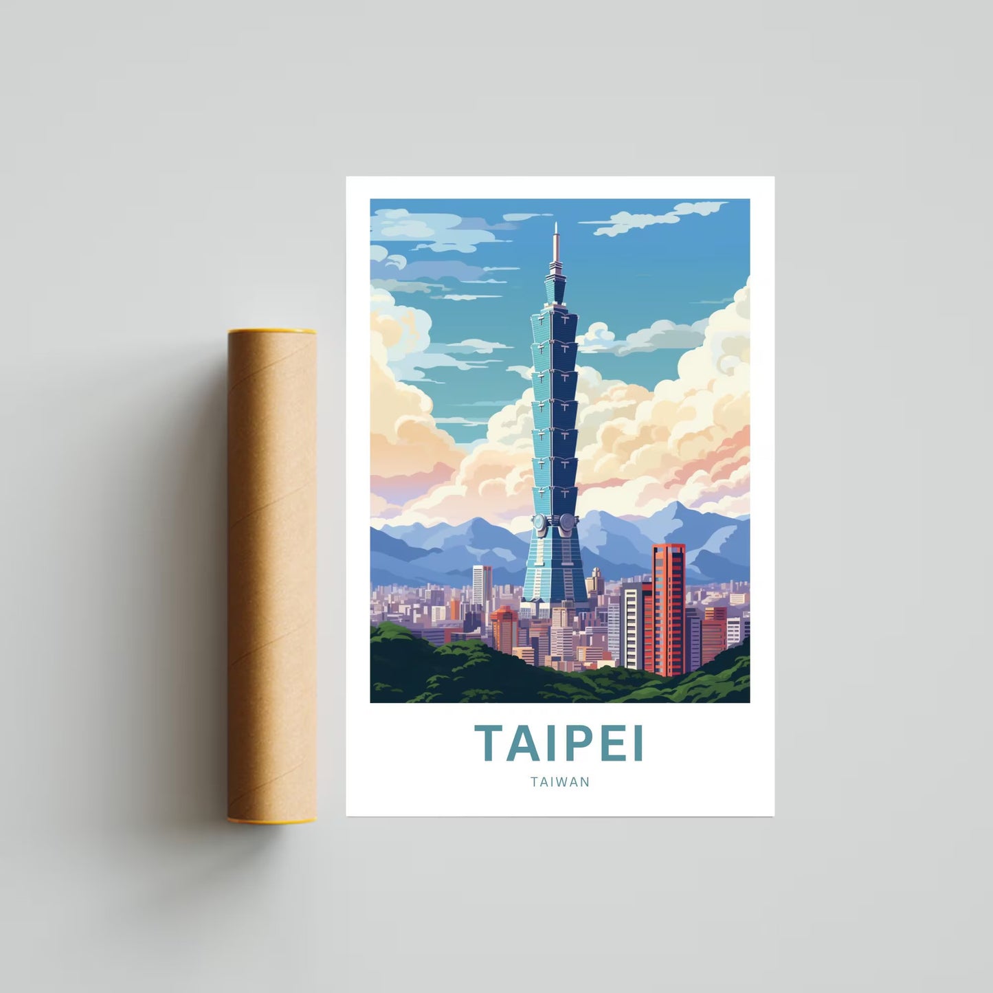 Taipei Travel Poster