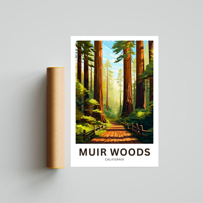 Muir Woods Travel Poster