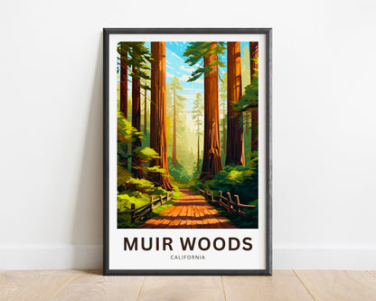 Muir Woods Travel Poster