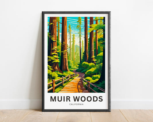 Muir Woods Travel Poster