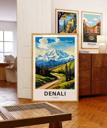 Denali Travel Poster