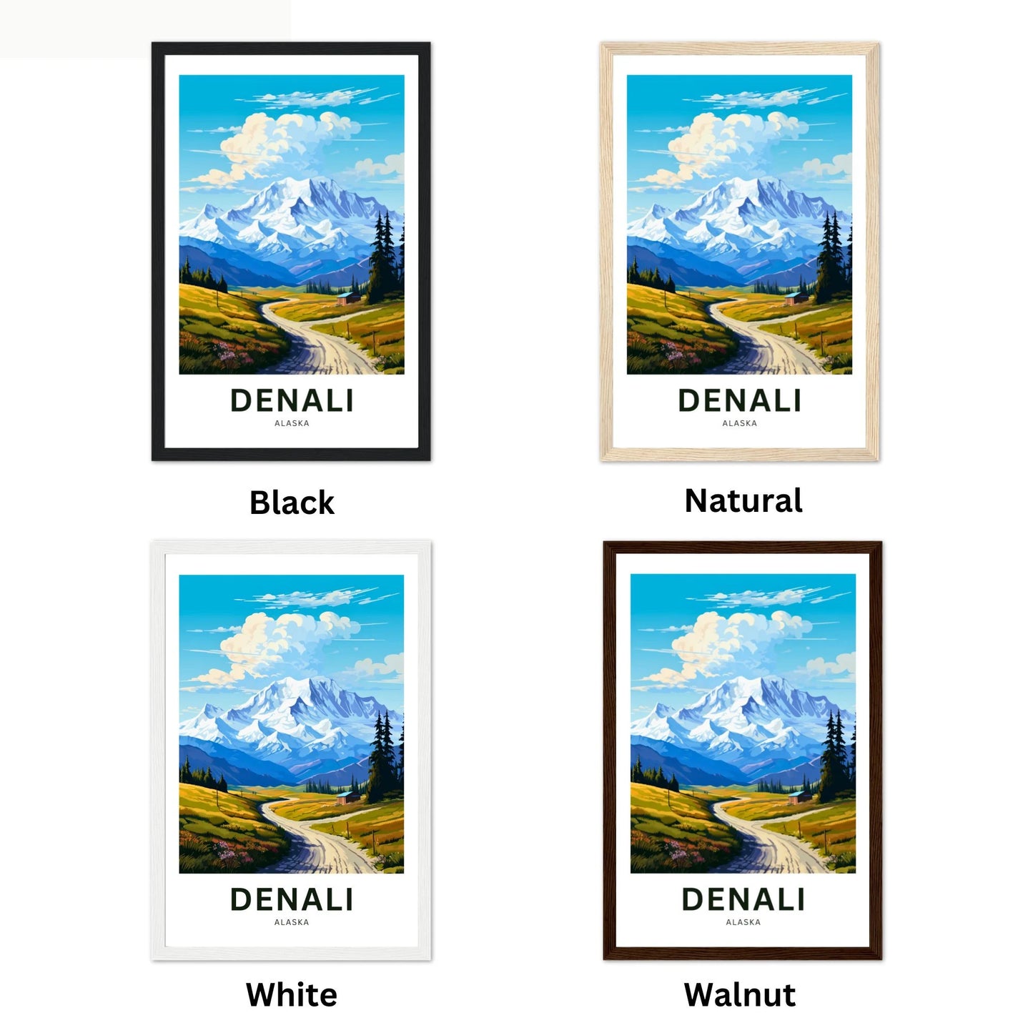 Denali Travel Poster