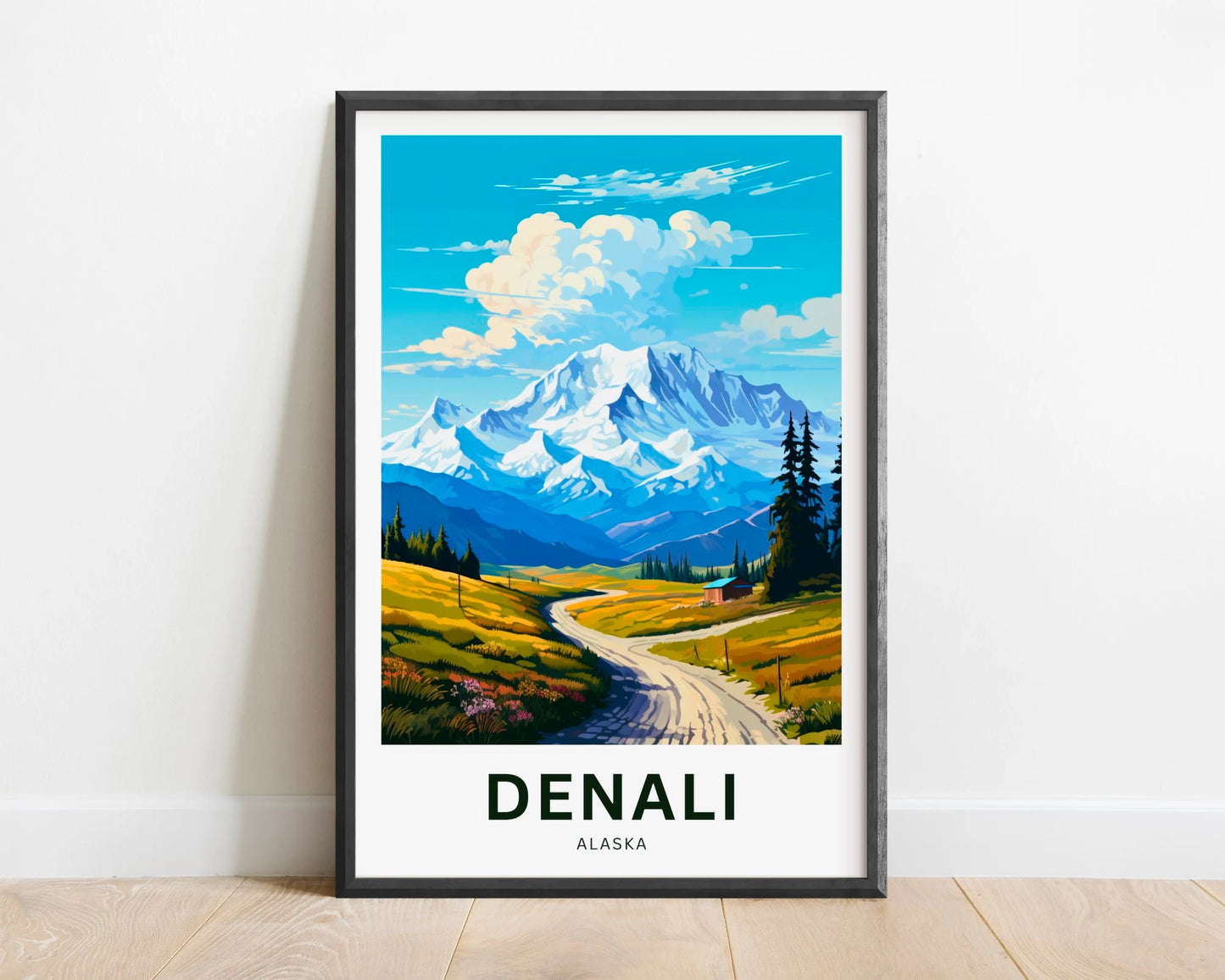 Denali Travel Poster