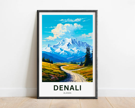 Denali Travel Poster
