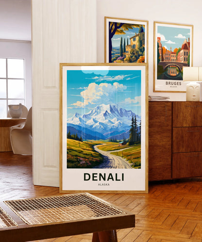Denali Travel Poster
