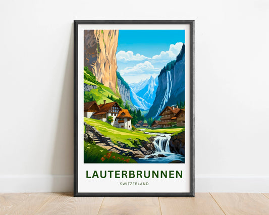Lauterbrunnen Travel Poster