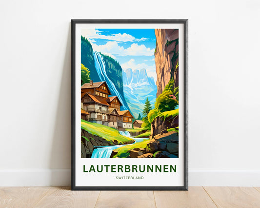 Lauterbrunnen Travel Poster