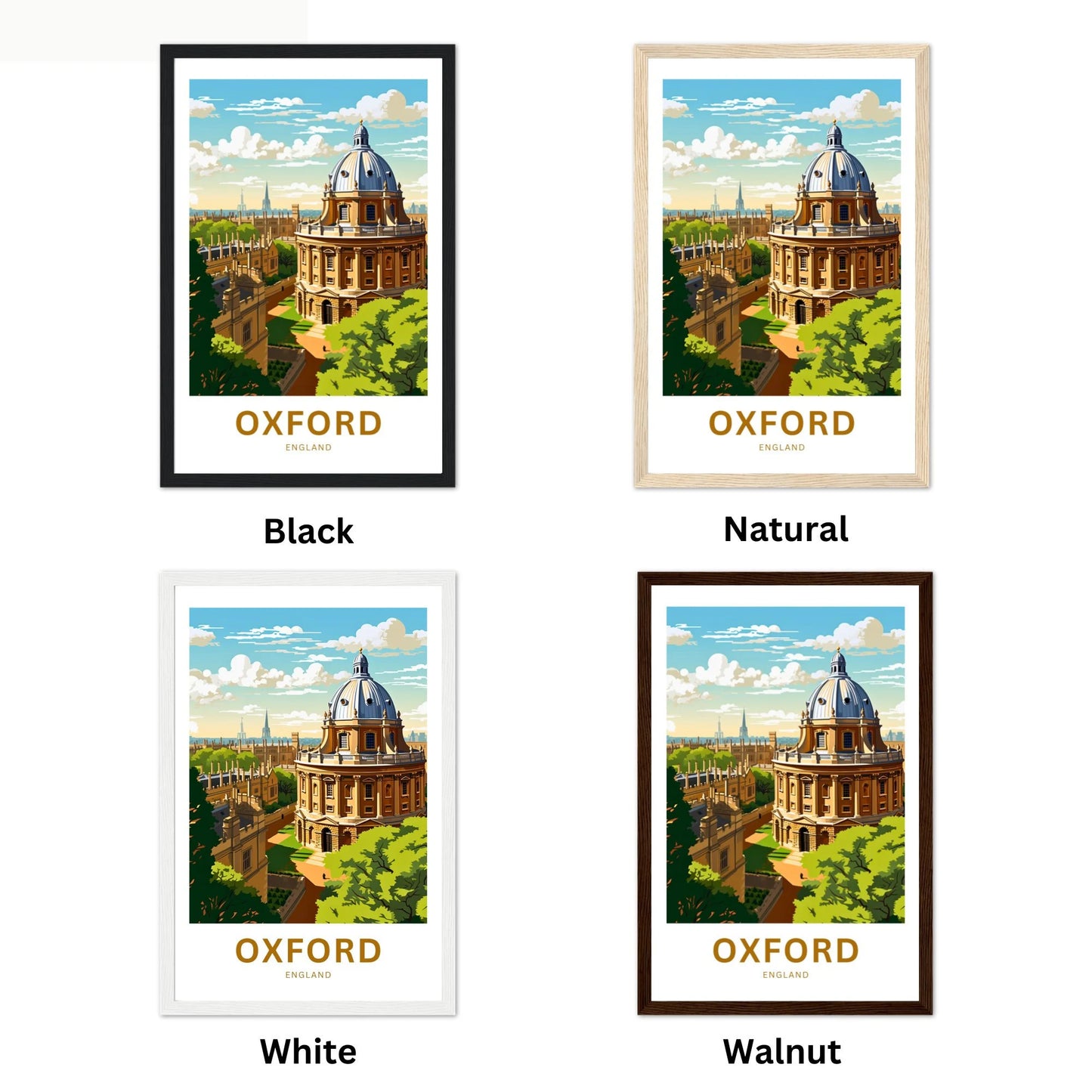 Oxford Travel Poster