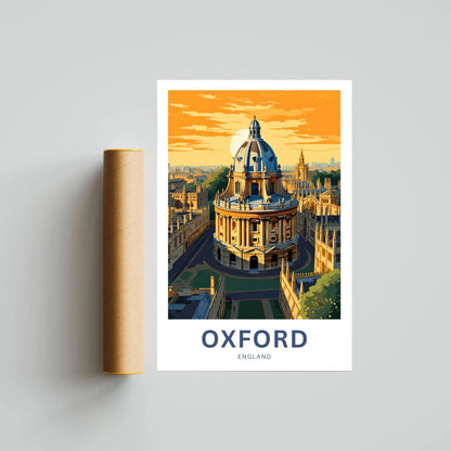 Oxford Travel Poster