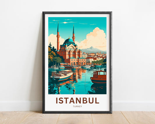 Istanbul Travel Poster