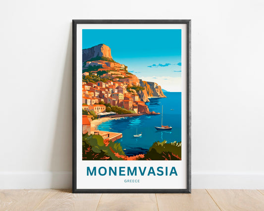 Monemvasia Travel Poster