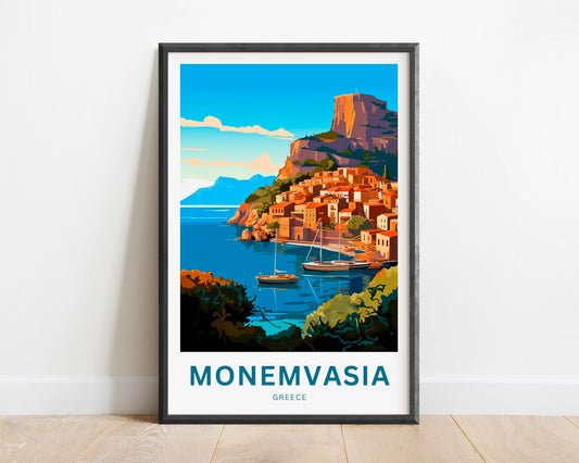 Monemvasia Travel Poster