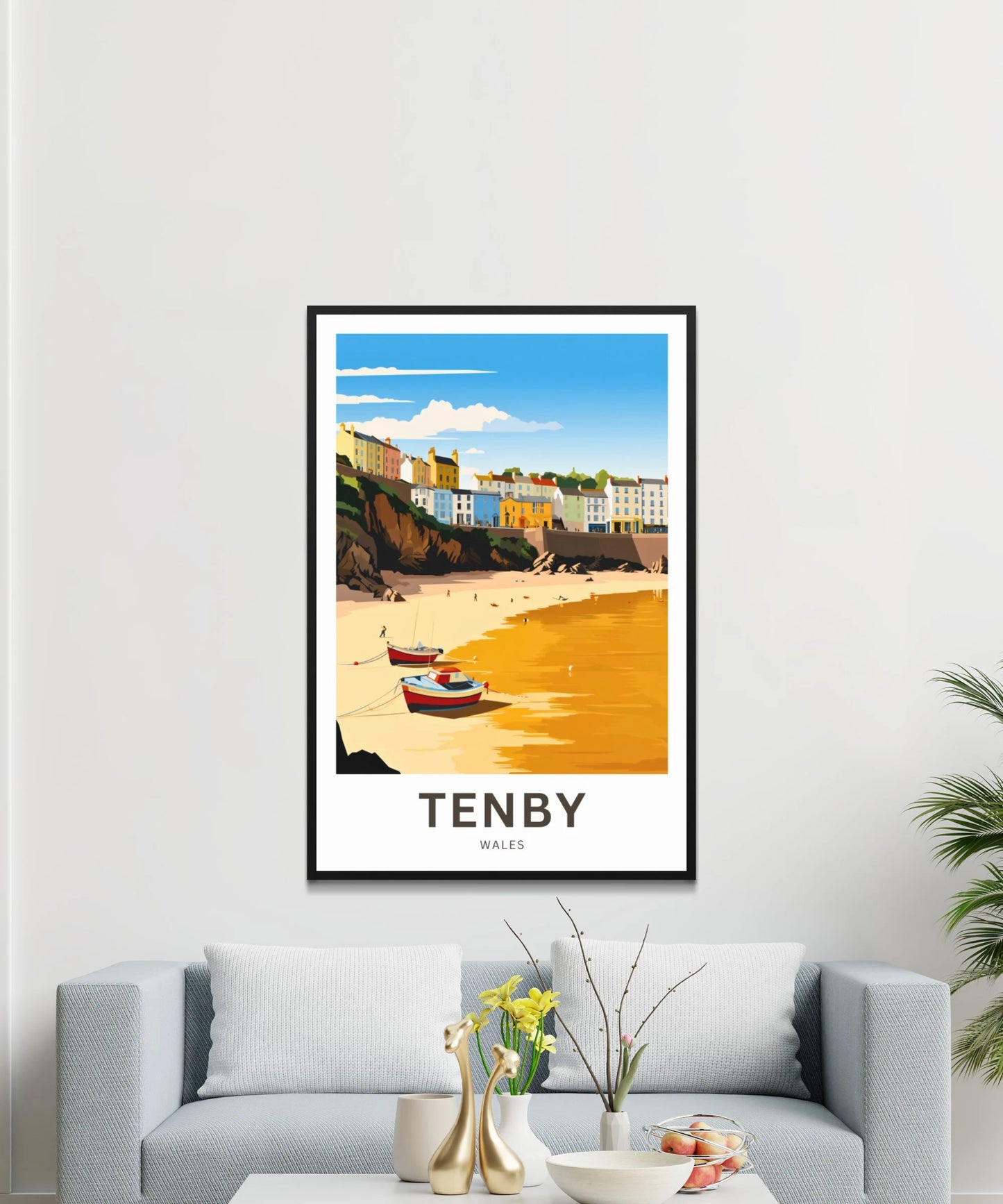 Tenby Travel Poster