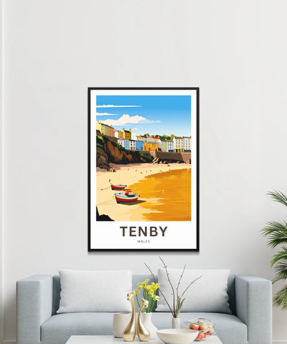 Tenby Travel Poster