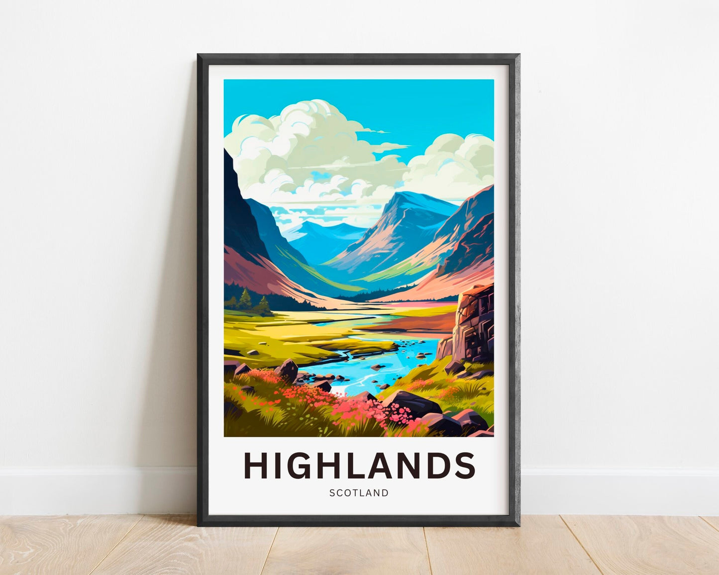 Scottish Highlands Travel Poster