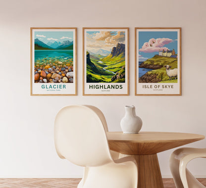 Scottish Highlands Travel Poster