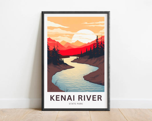 Kenai River Travel Poster