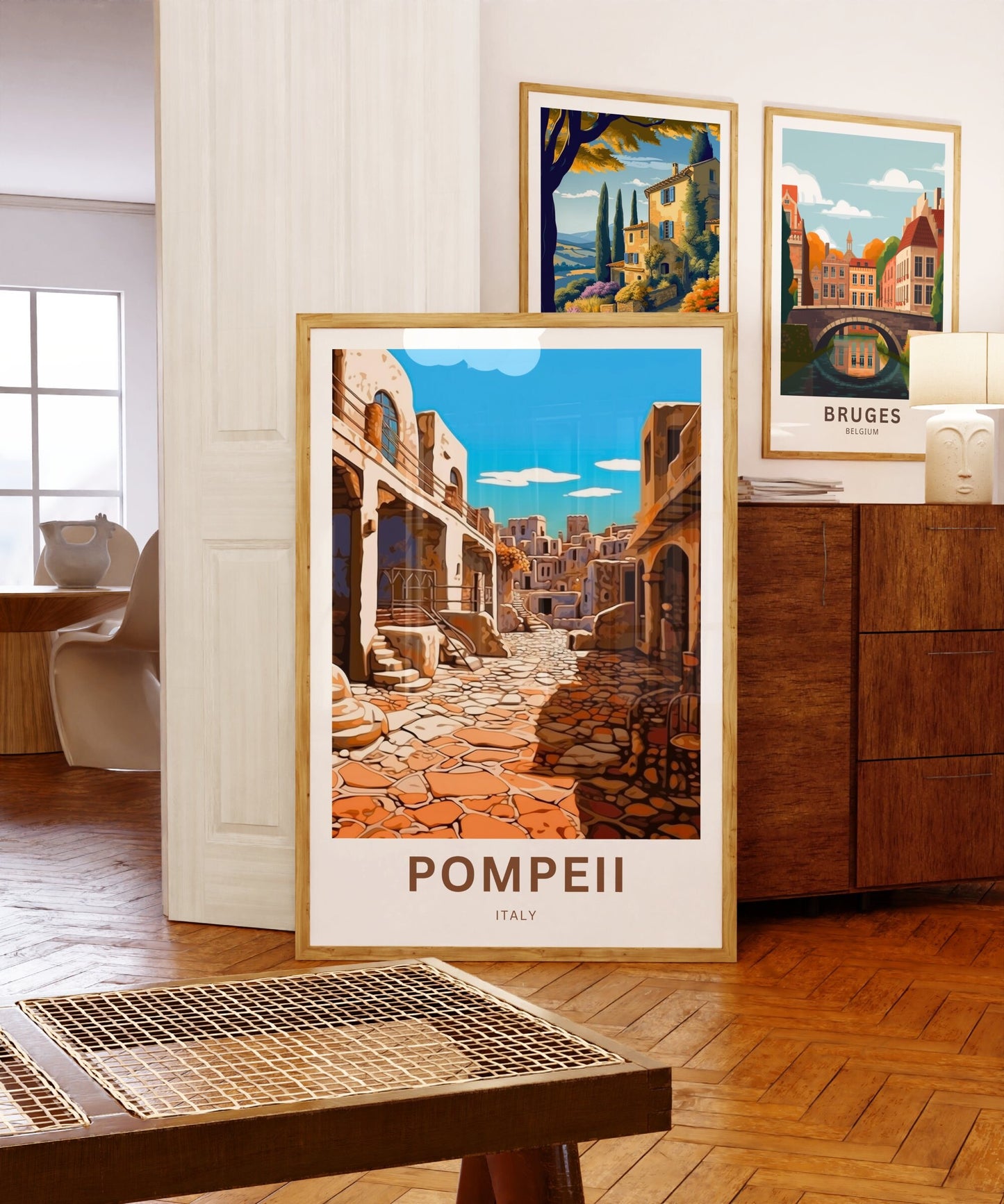 Pompeii Travel Poster