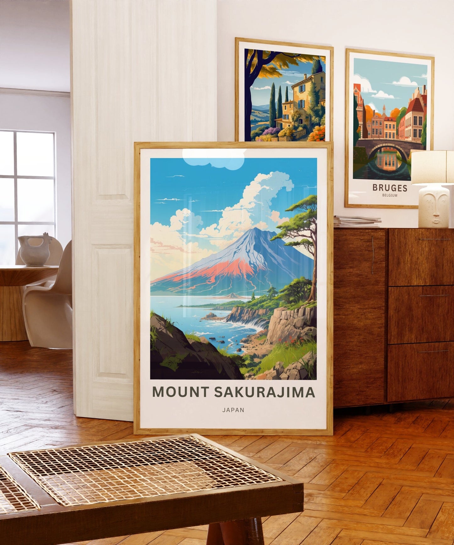 Mount Sakurajima Travel Poster