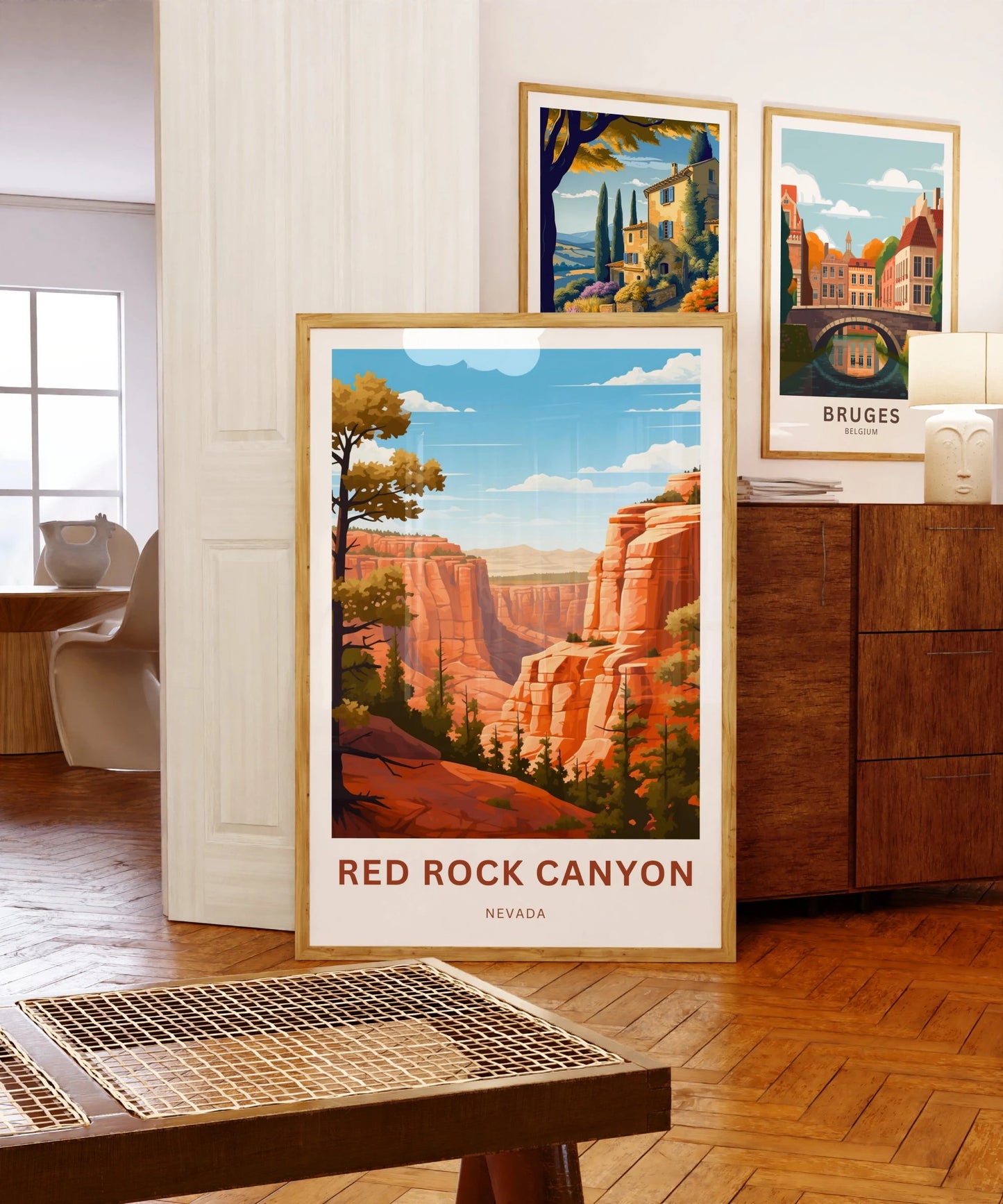 Red Rock Travel Poster