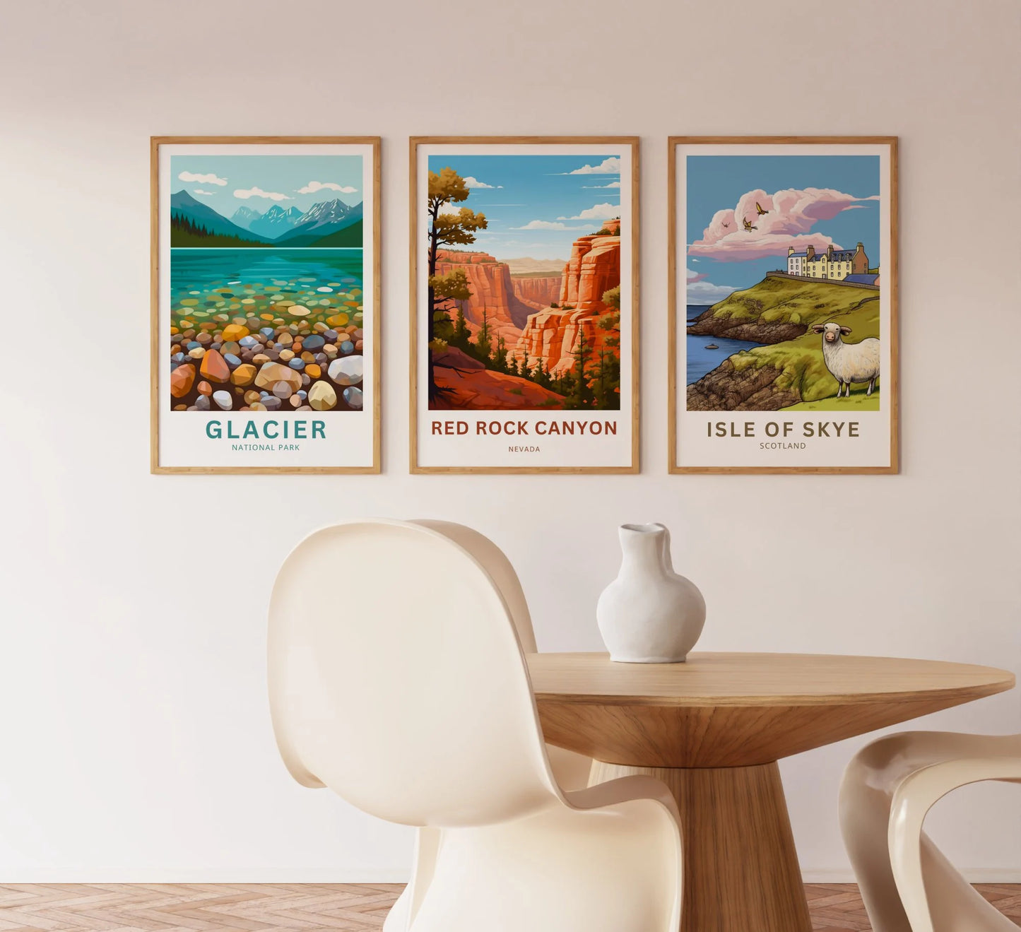 Red Rock Travel Poster