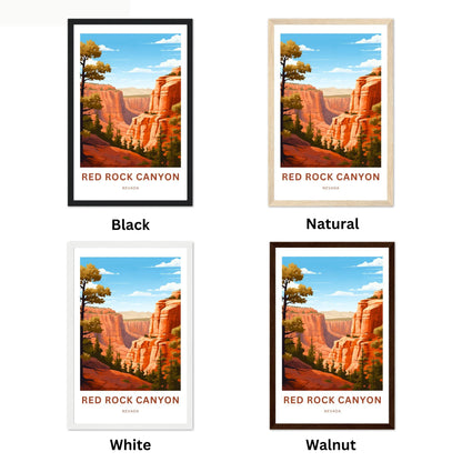 Red Rock Travel Poster