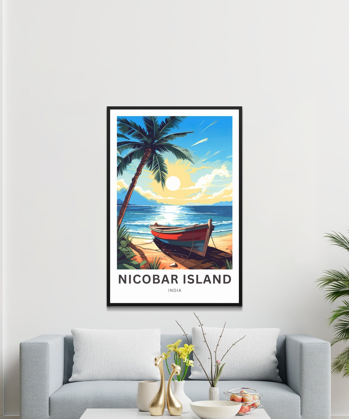 Nicobar Island Travel Poster