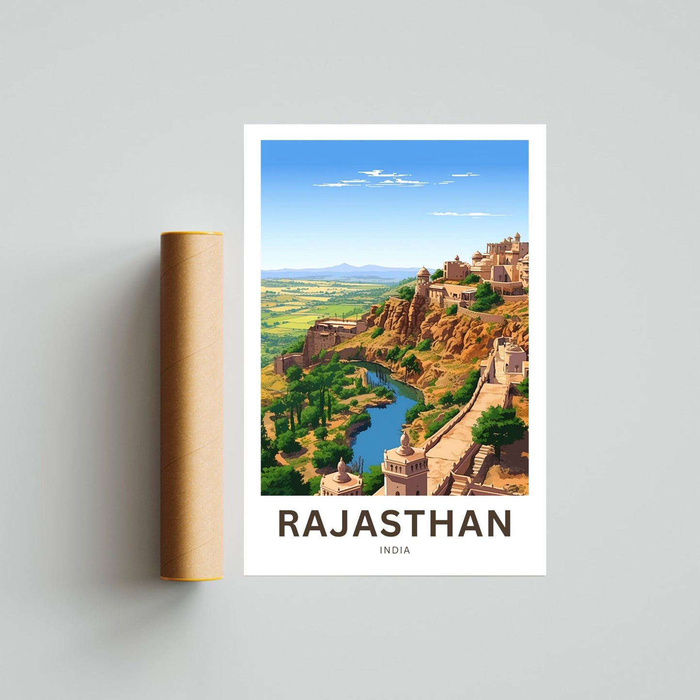 Rajasthan Travel Poster